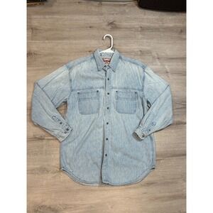 Looney Tunes‎ Denim Shirt Merrie Melodies Bugs Bunny Graphic Medium